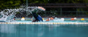 Main swimming front crawl in pool lane