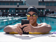 Miguel Chavez swimming with the FORM Smart Swim Goggles